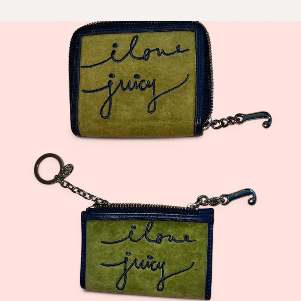 Vintage OG Juicy Couture velour wallet set